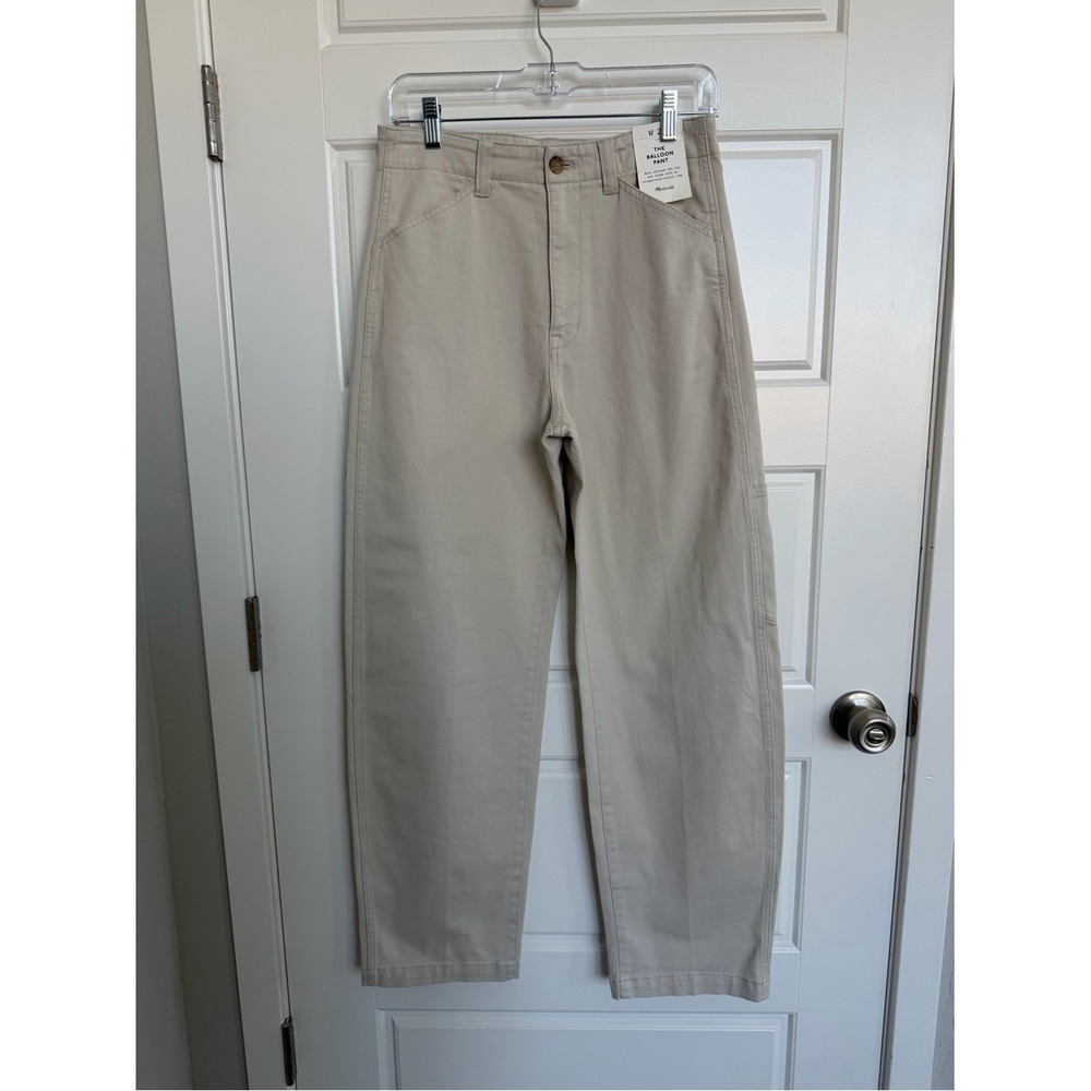 Madewell The Balloon Pant Size 27 Barrel Leg NW467 High Rise NWT